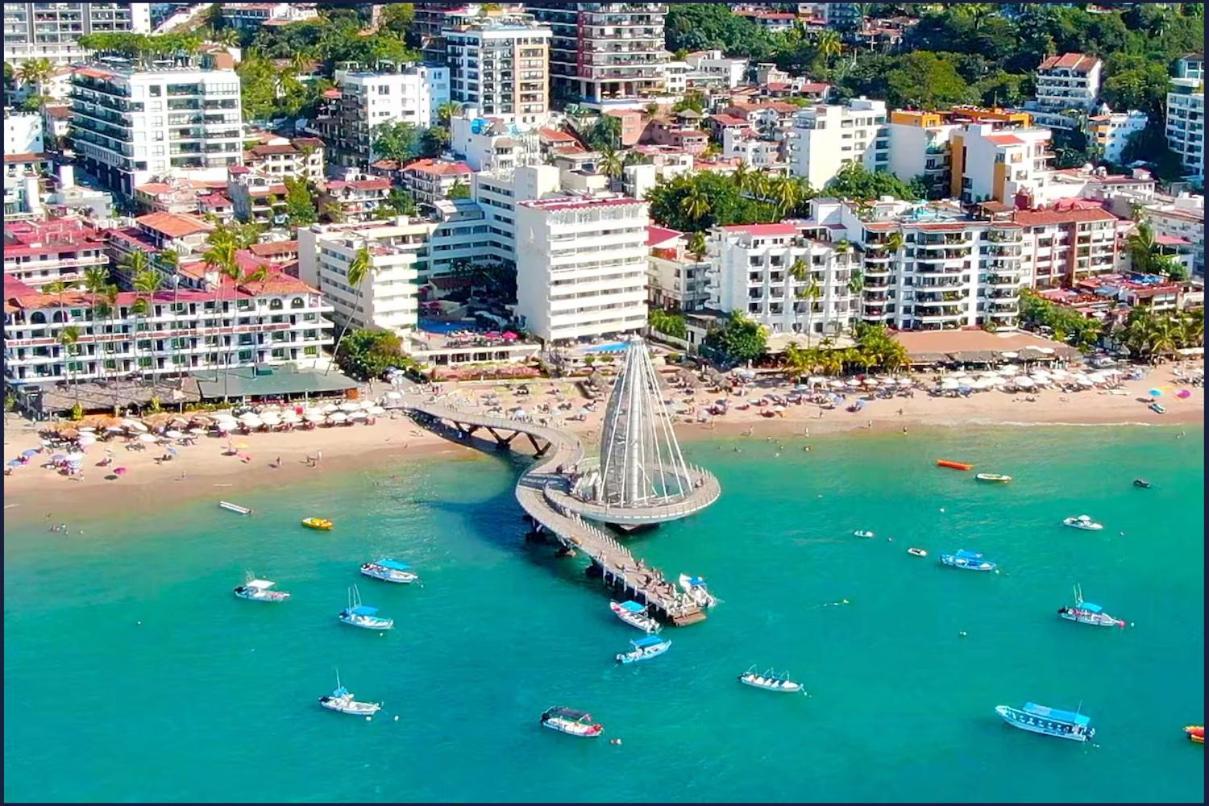 Hotel Delfin Vista Pier Beach Front Puerto Vallarta Eksteriør bilde